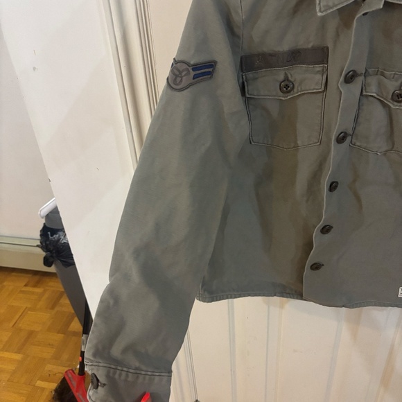 early 2000s TNA button up army shirt /jacket - Picture 2 of 4